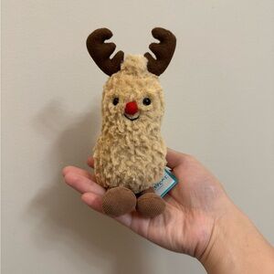 Jellycat Peanut Reindeer - BNWT HTF Retired Fast Shipping!